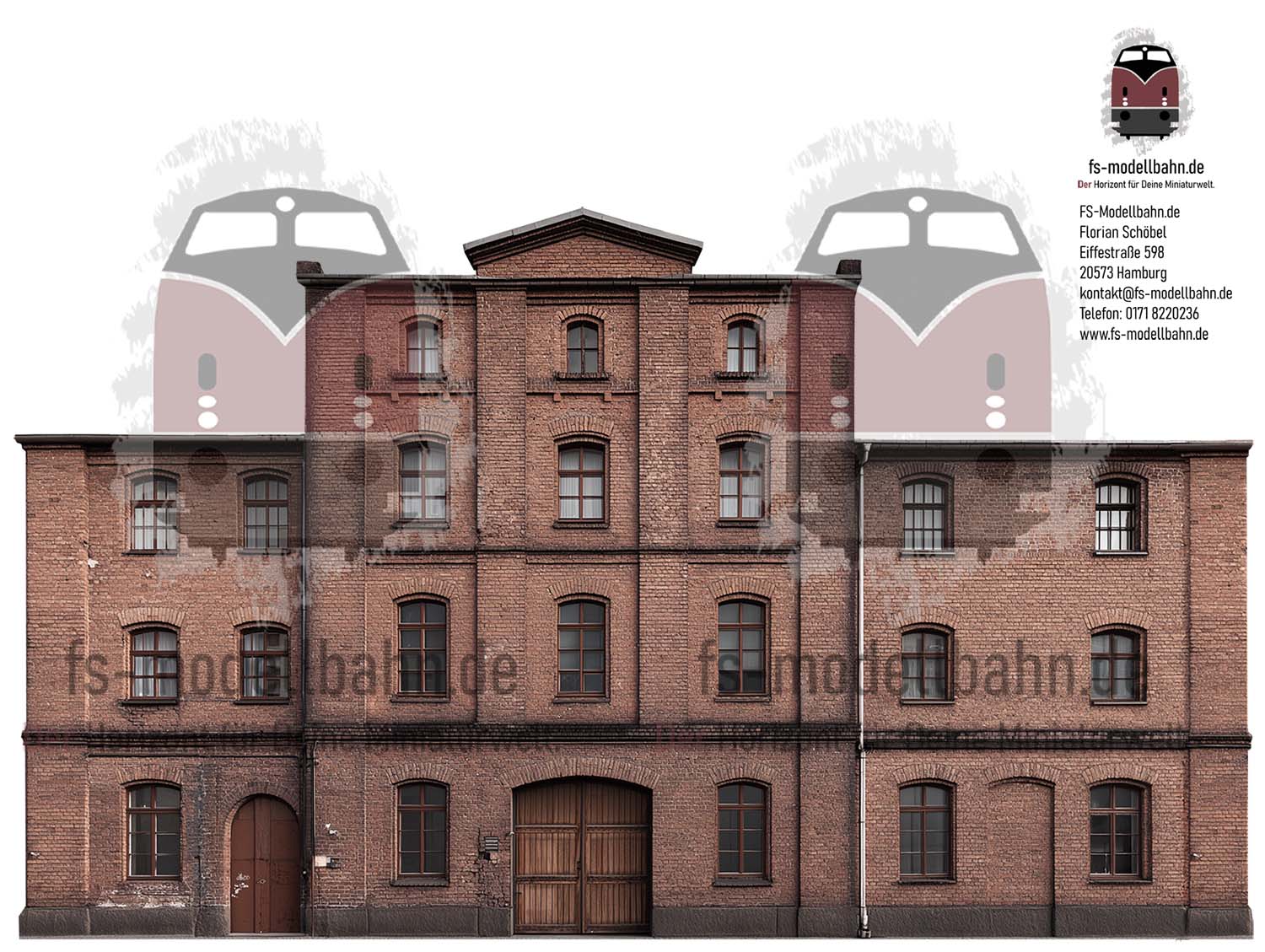 Modellbahnhintergrund zum Download Spur H0