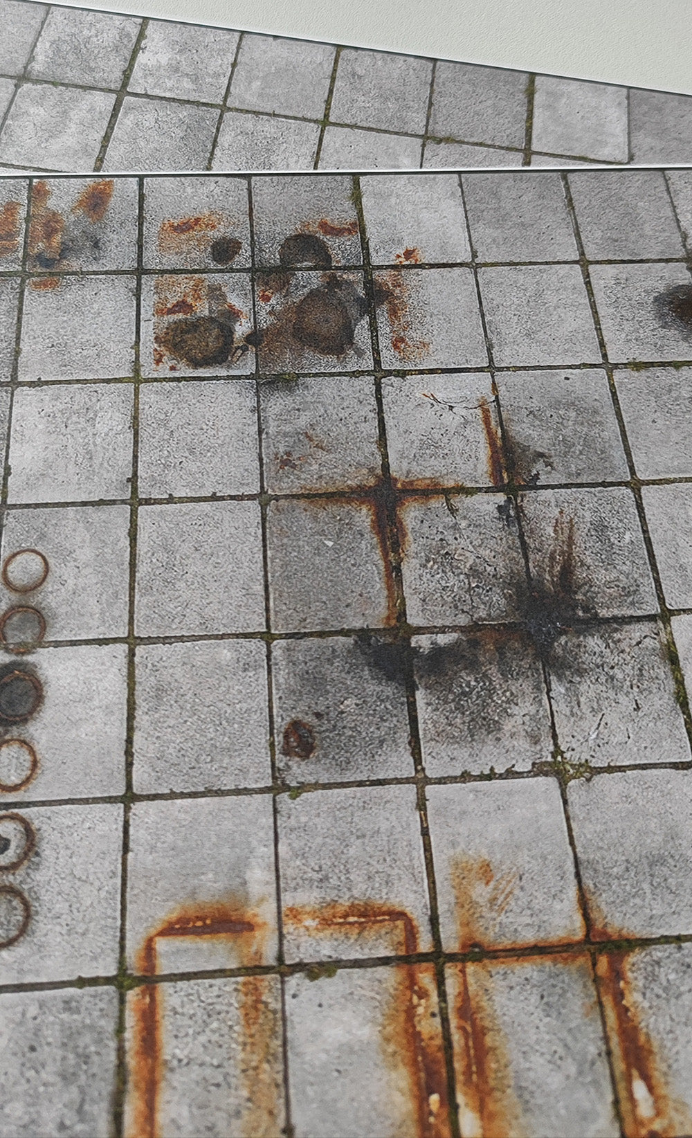 2er Set Dekorbögen Betonplattenboden quadratische Platten Spur H0 | DB00000069