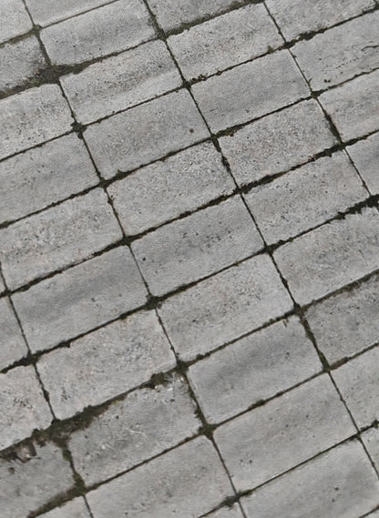 2er Set Dekorbögen Betonplattenweg ehemalige DDR in Spur H0