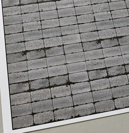 2er Set Dekorbögen Betonplattenweg ehemalige DDR in Spur H0