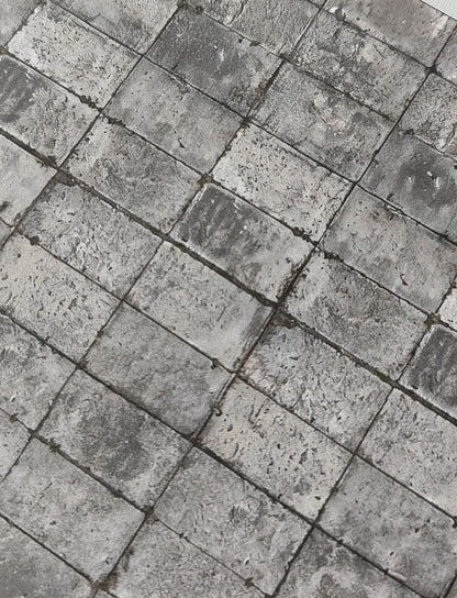 2er Set Dekorbögen verwitterter Betonplattenboden in Spur N
