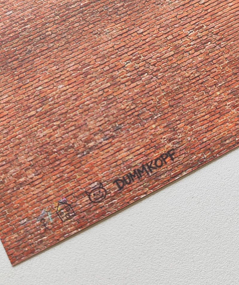2er Set Dekorbögen Ziegelwand Epoche 3 Set 2 in Spur H0 | DB00000066