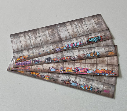 Dekorbögen Betonwand mit und ohne Graffitis Spur N für Rampen und Wände