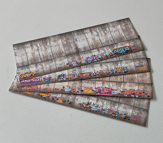 Dekorbögen Betonwand mit und ohne Graffitis Spur N für Rampen und Wände | DB00000123