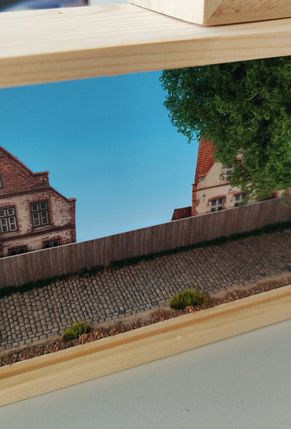 Scenarium Dioramabox inkl. Landschaftszubehör und Hintergründen Spurweite H0