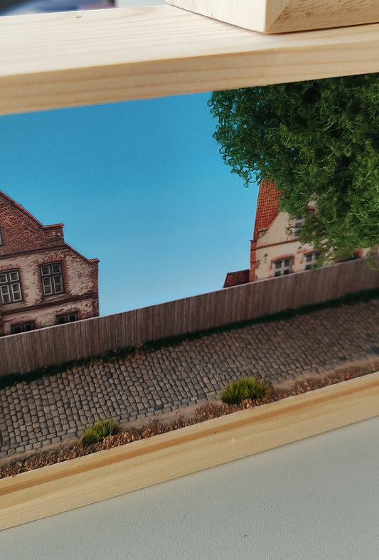 Scenarium Dioramabox inkl. Landschaftszubehör und Hintergründen Spurweite H0