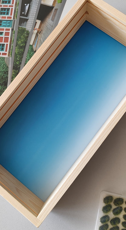Scenarium Dioramabox inkl. Landschaftszubehör und Hintergründen Spurweite H0
