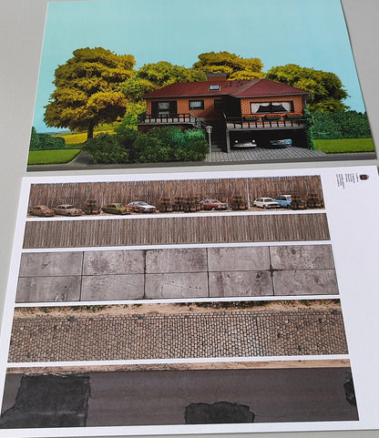 Scenarium Dioramabox inkl. Landschaftszubehör und Hintergründen Spurweite H0