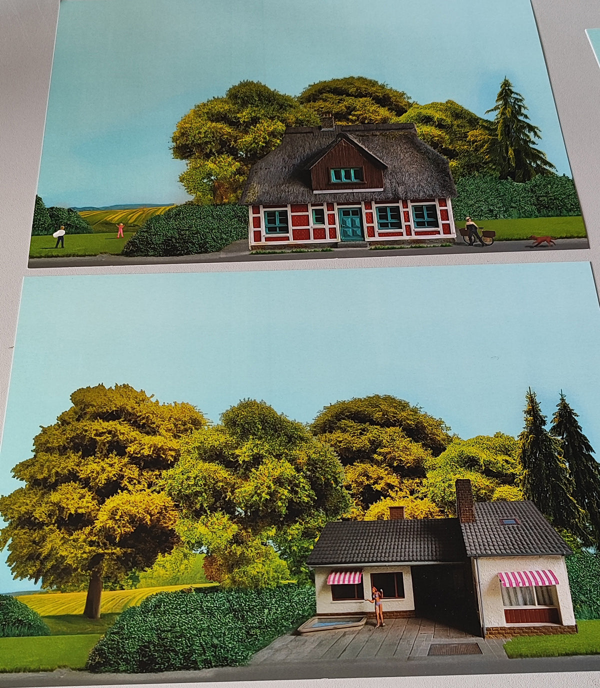 Scenarium Dioramabox inkl. Landschaftszubehör und Hintergründen Spurweite H0