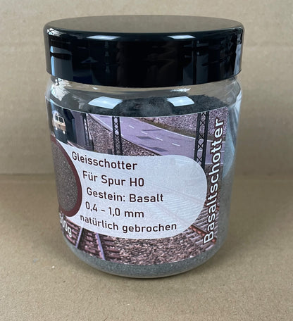 Basalt Gleisschotter 500g Dose – ideal für das Märklin C-Gleis