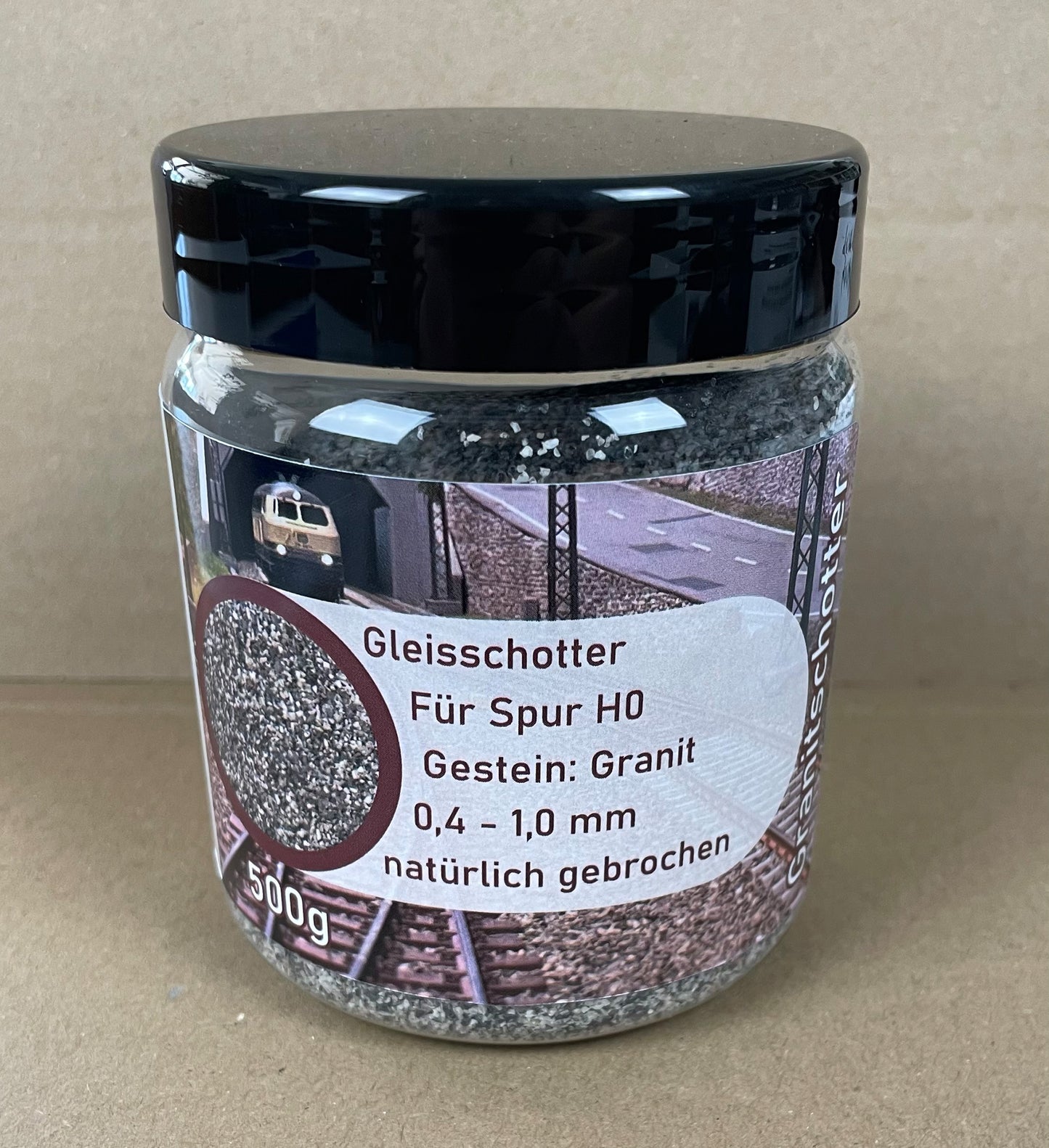 Granit Gleisschotter 500g Dose Spurweite H0 | LZ00000050