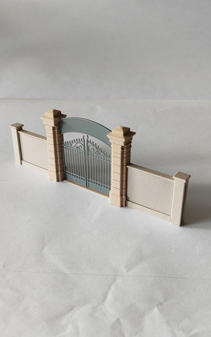 Factory Gate for Plastered Walls for Industrial Sites or Engine Sheds, H0 Scale