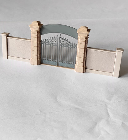 Factory Gate for Plastered Walls for Industrial Sites or Engine Sheds, H0 Scale