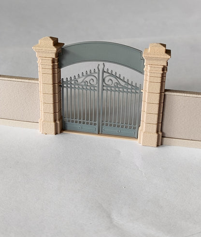 Factory Gate for Plastered Walls for Industrial Sites or Engine Sheds, H0 Scale