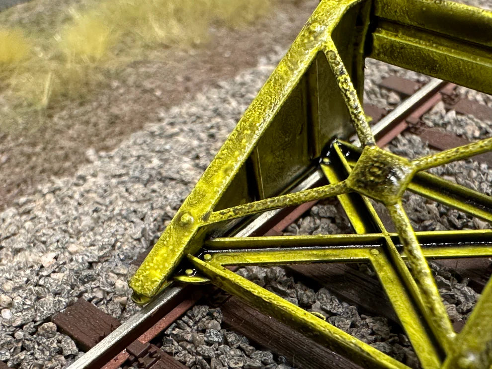 Prellbock gelb coloriert 1:87 Fertigmodell Spur H0 | FS-Modellbahn.de