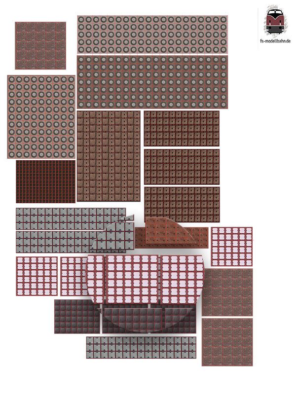 Schachtabdeckungen Kanaldeckel Gullis in 1:160 Spur N selbstklebend | MZ00000043