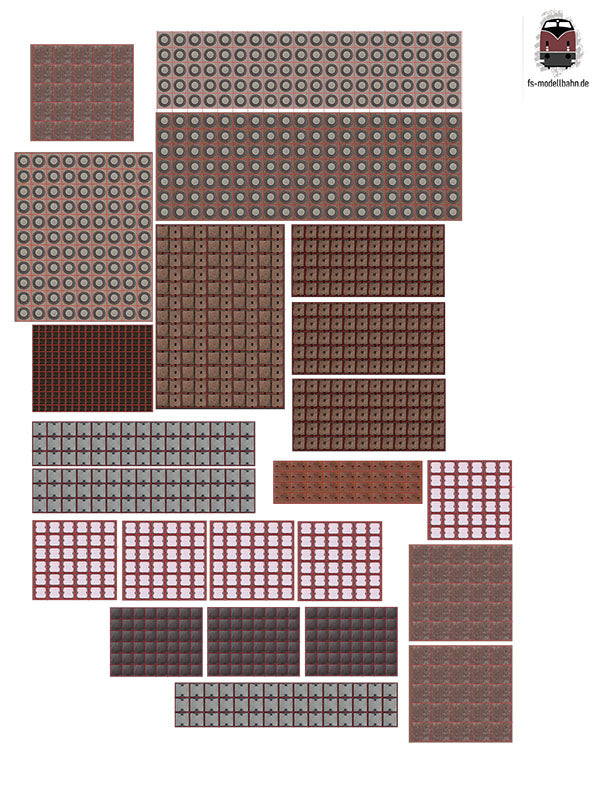 Schachtabdeckungen Kanaldeckel Gullis in 1:160 Spur N selbstklebend | MZ00000043