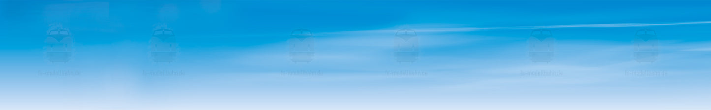 Modellbahnhintergrund blauer Himmel mit Kondensstreifen und Jets sowie Nebel Spur H0