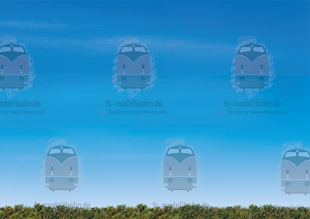 Scenarium Himmel mit Vegetationsrand