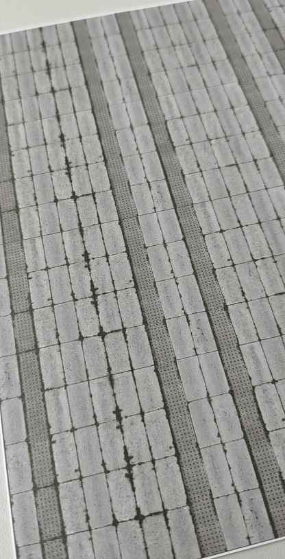2er Set Dekorbögen Betonplattenweg DDR und Landwirtschaft in Spur N