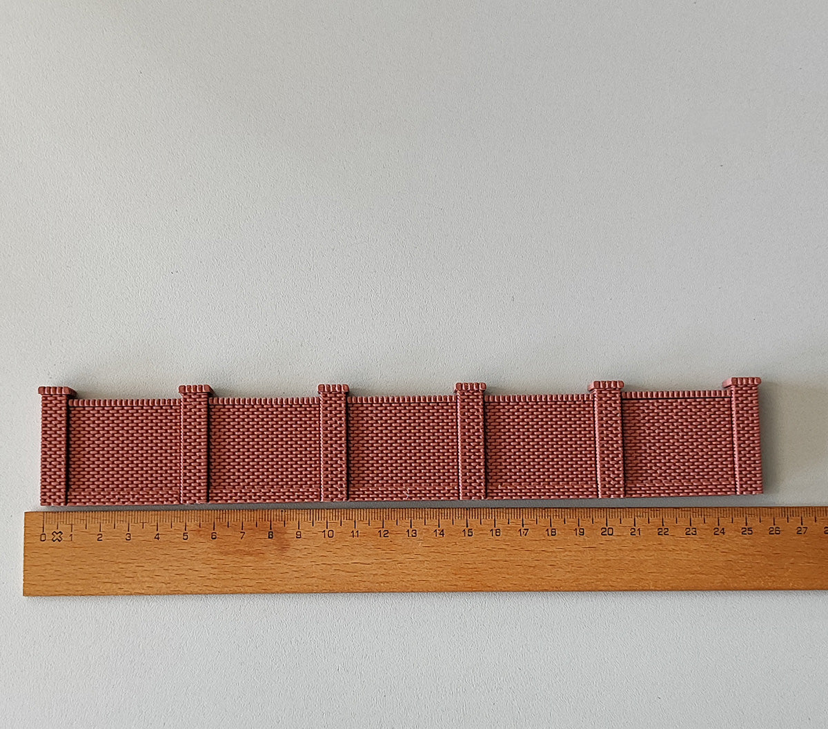 Ziegelmauern für Gewerbe oder BW 10 Module + Eckpfeiler Spur H0 | MZ00000126