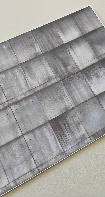 Dekorbögen moderne Betonwand ohne Graffiti Spur H0 für Rampen und Wände